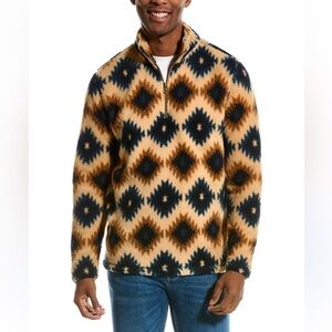 Weatherproof Vintage Men's Southwest Printed Sherpa Quarter-Zip Sweater XXL